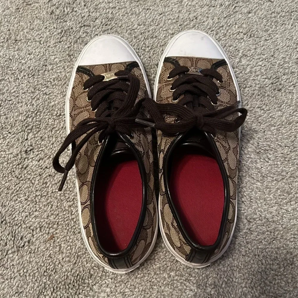 COACH Empire Sneakers Shoes Size 7.5B‎